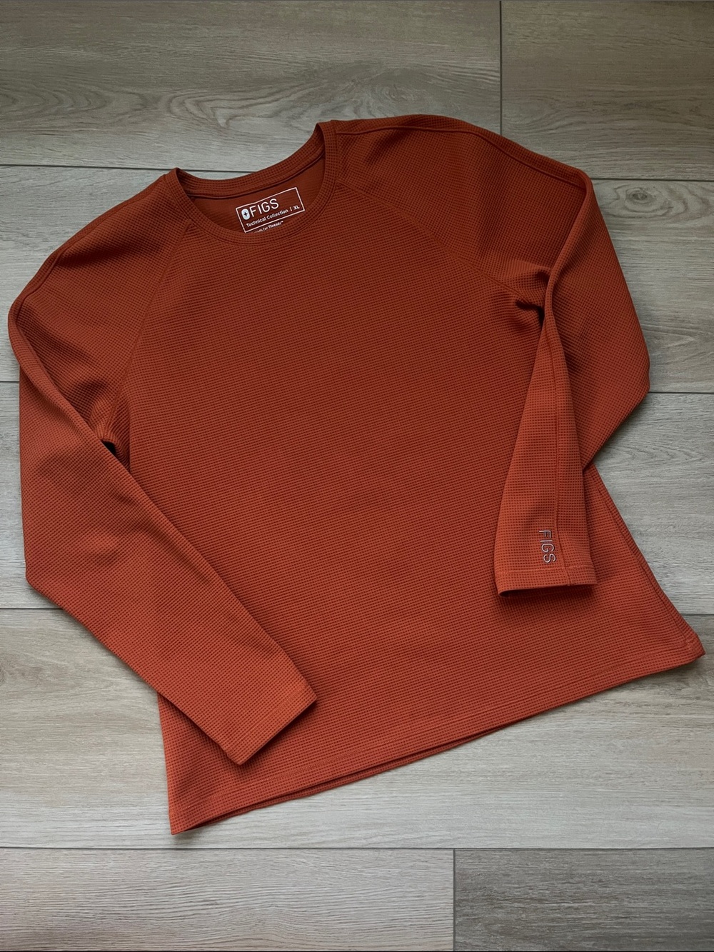 Figs Waffle Long-Sleeve Underscrub Size XL